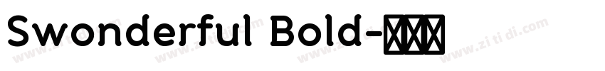 Swonderful Bold字体转换